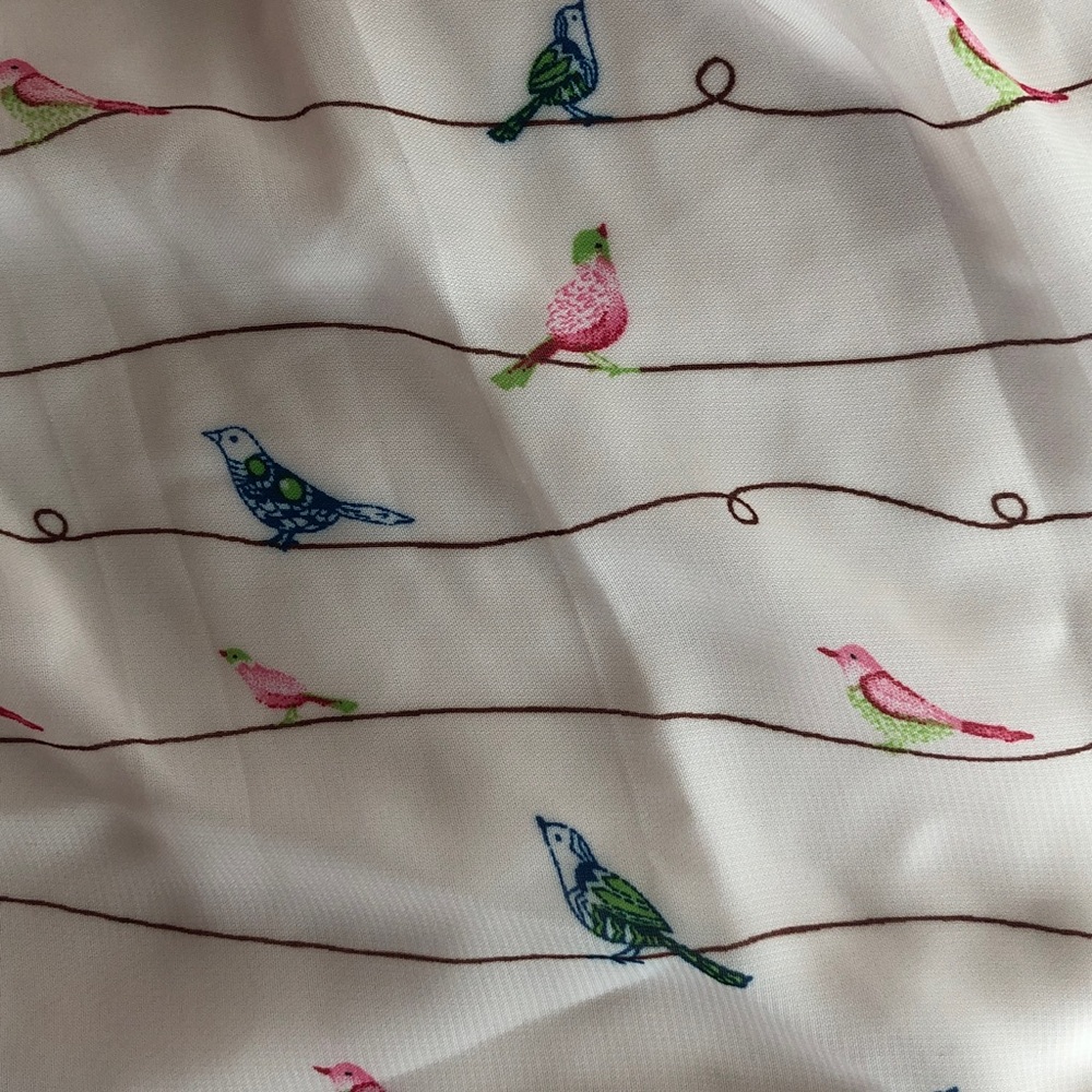 Roz & Ali size 3x Pink and blue Bird Pattern top - Picture 2 of 3